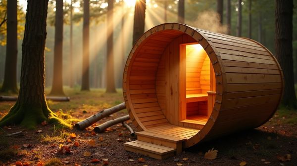 Étonnant sauna tonneau en bois : l'expérience de détente exceptionnelle