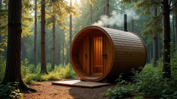 Étonnant sauna tonneau en bois : l'expérience de détente exceptionnelle